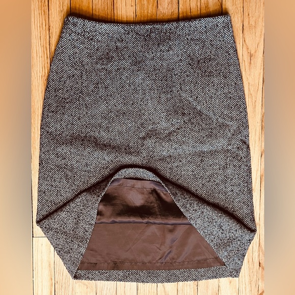 🌞3/$18🌞Vintage DKNY 90s Wool Blend Tweed Skirt, Sz 12 - Picture 3 of 5